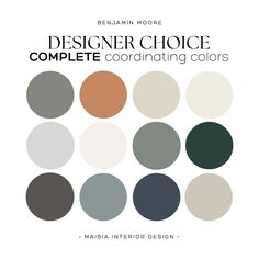 the front cover of designer choice complete coordinating colors