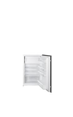 an empty refrigerator with the door open on a white background and no one in it