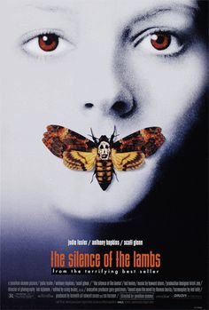 a movie poster for the silence of the lambs