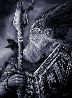 Odin & his Ravens Viking People, Arte Viking, Art Viking, Richard Iii