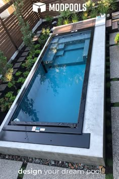 plunge pool and hot tub combo installed in a small backyard Deck Piscina, Container Pool, Small Backyard Design Layout, Small Backyard Design Ideas, Pools Backyard Inground, Backyard Design Layout, Plunge Pools, Backyard Design Ideas, Small Pool Design