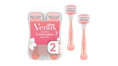 Gillette Venus Womens Disposable Razor ComfortGlide White Tea Scent - 2 Count | Gillette Venus Disposable Razors Comfortglide White Tea (2 ct) | Jewel-Osco H Mart, Gillette Venus, Disposable Razor, Giant Food, Shave Gel, Close Shave, Body Contouring, White Tea, Body Butter