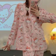 Hello Kitty pajamas women's cute cotton long-sleeved cartoon two-piece cotton sleepwearFabric name Cotton
style set
Main fabric composition Cotton
Collar Lapel
Function Leisure, breastfeeding, breathable, sleeping, bathing, fun, antibacterial, home, comfort
Availability Fall 2022
Suitable season winter, spring, autumn
Applicable crowd category
color picture color
Size M,L,XL Cotton Long Sleeve Cartoon Print Sleepwear, Cotton Long Sleeve Sleepwear With Cartoon Print, Long Sleeve Cotton Sleepwear With Cartoon Print, Cute Cotton Sleepwear With Cartoon Print, Kawaii Cotton Sleepwear With Cartoon Print, Kawaii Cotton Long Sleeve Sleepwear, Long Sleeve Cartoon Print Sleepwear For Loungewear, Pink Long Sleeve Sleepwear With Cartoon Print, Pink Kawaii Sleepwear With Cartoon Print