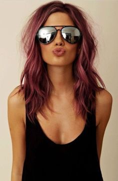 Maroon Hair, Latest Hair Color, Hair Color Crazy, Hair Color Burgundy, Balayage Blonde, Burgundy Hair, Penteado Cabelo Curto