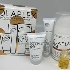 Olaplex - Gift Set Smooth Your Style Hair Kit #3 #6 #7 #9- Brand New- Free Ship. Only Authentic Products Olaplex Kit, Stylist Kit, Hair Kit, Girls Gift, Hair Serum, Nourishing Hair, Hair Repair, Style Hair, Care Products