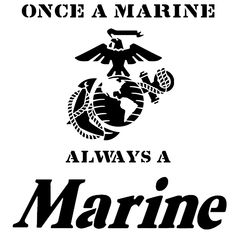 an image of a marine logo on a computer screen with the caption once a marine, always a marine