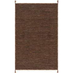 a brown rug on a white background