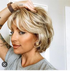 Short Hairstyles With Bangs For Women Over 50, Hairstyles 2024, Medium Bob, Chin Length Hair, Haircut Styles, Cute Hairstyles For Short Hair, Short Hair With Layers