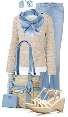 "light mood" by sagramora ❤ liked on Polyvore - a bit too match-matchy but easy to fix Winter Mode, Looks Chic, 가을 패션, Cute Fashion, Look Fashion, Beautiful Outfits, Casual Chic, Stylish Outfits, Spring Fashion