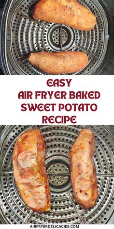 Perfect air fryer baked sweet potato recipe for a healthy and easy side dish. Homemade Sweet Potatoes, Sweet Potatoes In Oven, Potato Recipes Baked, Oven Baked Sweet Potatoes, Baked Sweet Potato Oven, Easy Baked Sweet Potato, Potato Oven, Easy Sweet Potato Recipes, Sweet Potato Oven