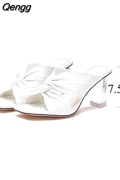 Shipping: Worldwide Express Shipping AvailableDelivery time: 7-15Days Fast ShippingReturns: Fast refund, 100% Money Back Guarantee. Slippers 2023, Strap High Heels, Summer Luxury, High Heel Slippers, Slides Women, Clear Heels, Sandals Women