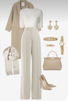 How to Dress Like Old Money Business Savvy Outfits, Dinner At Nobu Outfit, Teen Professional Outfits, Real Estate Outfits For Women Summer, Kdrama Women Outfits, Beige Trousers Outfit Classy, Outfits For Family Gathering, Boss Babe Aesthetic Outfit, Rich Looking Outfits Classy