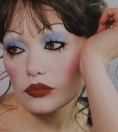 Mekap Mata, Drag Makeup, Vintage Makeup, Clown Makeup, Blue Eyeshadow