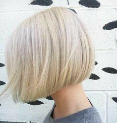 Short Blonde Hairstyles, Short Blonde Bob, Blond Hairstyles, Asymmetrical Bob Haircuts, Dunner Wordend Haar, Blond Balayage, Blonde Hairstyles, Short Hairstyles For Thick Hair