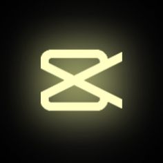 a black background with a neon green light in the shape of an x and white outline