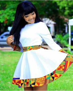 Kente Dress, Ankara Short, Ankara Dress Styles, African Print Clothing, Gaun Fashion, Ankara Designs