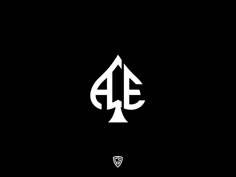 the logo for aeg is shown on a black background with an arrow in the middle