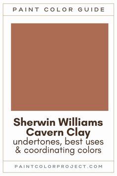 the brown color scheme for sheryln williams's cavern clay