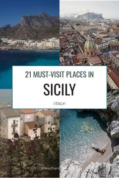 21 must-visit places in Sicily illustrated with scenic photos of the coastline, cities, and countryside. Sicily Best Beaches, What To Do In Sicily, Things To Do In Sicily, Noto Sicily, Catania Sicily, Visit Sicily, Sicily Travel, Italy Destinations