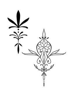 an image of two designs in black and white