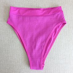 L*Space Frenchi Bitsy Cut Bikini Bottom In Bright Fuschia. Size Small. Brand New With Hygienic Liner. No Tags. Pink Seamless Tankini For Beach Season, Pink Seamless Tankini For Sunbathing, Pink Beachwear Bottoms For Pool, Pink Brief Tankini For Beach, Pink Brief Tankini For Vacation, Pink Tankini For Beach With Brief Bottom, Pink Seamless Swimwear For Pool, Pink Brief Bottoms For Pool, Pink Seamless Swimwear For Swimming