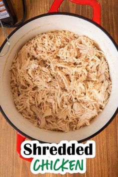 Easy Shredded Chicken makes the most simple tender chicken in just 20 minutes. Perfect to use in tacos, soup, salads, and pasta dishes. This simple recipe is the ultimate dinner time saver.