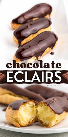 Best chocolate eclaire recipe, a sweet treat for Valentine's day! This easy Valentine's day dessert is very appealing with it's decadent chocolate glaze, and creamy pastry filling. Learn to know how to make chocolate eclairs! Easy Eclair Recipe, How To Make Eclairs, Chocolate Eclairs, Vanilla Cream Filling, Eclair Recipe, Chocolate Eclair, Choux Pastry