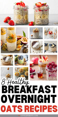 healthy breakfast ideas Easy Breakfast Oats, Breakfast Ideas Using Oats, Low Carb Overnight Oats In A Jar, Quick And Easy Overnight Oats, Overnight Oats Low Cholesterol, Overnight Oats Heart Healthy, Overnight Oats In A Jar Healthy, Fruity Overnight Oats, Heart Healthy Overnight Oats