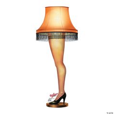 a woman's legs with fishnet stockings and high heeled shoes underneath a lamp