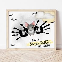 a poster with a mouse on it that says have a fango - tastic halloween