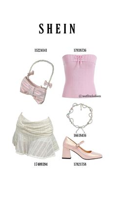 Pinkish Outfit, 2000s Looks, Cute Summer Fits, Coquette Outfits