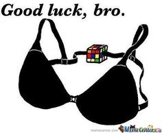 a bra with a rubik cube in it's chest and strap around the waist