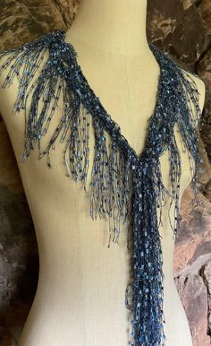 Denim Blue Scarf for Women, Scarf Necklace, Textile Jewelry, Denim Accessories, Fun Scarf, Cute Birthday Gift for Her, Western Accessories - Etsy Upcycle Clothes Diy, Cooling Scarf, Western Accessories, Scarf Necklace, Cute Birthday Gift, Women Scarf, Clothes Diy, Cute Birthday, Scarf For Women