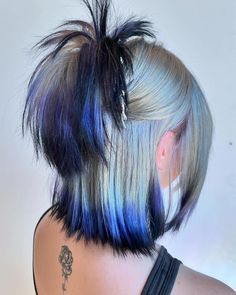 Y2K Hair inspiration using Lunar Tides 🌙 tap to see more from each talented artist 👆  #lunartideshair #hairinspo #dipdyehair #y2k #hairdye Blue Dip Dye Hair, Blue Dip Dye, Dip Dye Hair, Y2k Hair, Hair Dyes, Dye Hair, Punk Hair