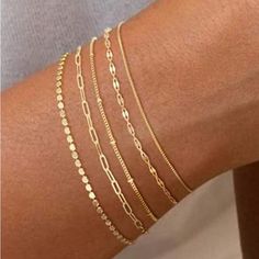 14kt G.P Minimalist Bracelet Set Bracelets Minimalist, Gold Bracelets Stacked, Texture Metal, Bracelet Sets, Gold Bracelet Set, Gold Bracelet For Women, Women Bracelet, Jewelry Essentials