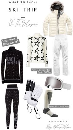 What To Wear On A Snowy Day Outfit, Ski Bunny Outfit, Ootd Ski, Ski Trip Clothes, After Ski Outfit, Snow Wardrobe, Trip Capsule Wardrobe, Ski Trip Fashion, Ski Layers