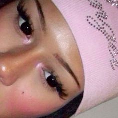 #makeup #eyelashes #blush #beauty #makeupoftheday #pink #coquette Blush Beauty, Makeup Tut, Doll Makeup, Pink Coquette, Makeup Eyelashes, Angel Eyes, Jolie Photo