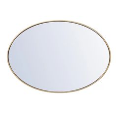 a round mirror on a white background