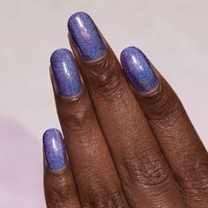 Ultra Violet Ultra Holographic Nail Polish Aquamarine Nails, Teal Nail Polish, Holo Nail Polish, Ilnp Nail Polish, Teal Nails, Holo Nails, Winter Sparkle, Acrylic Tips, Holographic Nail Polish