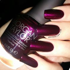 morgan taylor rebel with a cause Morgan Taylor Nail Polish, Purple Glitter Nails, Morgan Taylor, Pretty Nail Colors, Glitter Nail Polish, Pretty Nail Designs, Dark Nails, Diamond Nails, Colorful Nail Designs