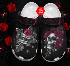 Sugar Skull Cross Roses Flower Crocs Shoes Women   Sugar Skull Tattoo Shoes Clogs Customize For Mother Day  Cr Ne0135 Lightweight construction with breathable mesh fabric provides a comfortable and flawless fit. Crocs Shoes Women, Tattoo Mother, Gifts For Young Women, Rose Flower Tattoos, Skull Shoes, Crocs Clog, Sugar Skull Tattoos, Mysterious Girl, Roses Flower