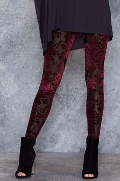 Funky Tights, Cool Tights, Blackmilk Clothing, What Not To Wear, Women Ideas, Black Milk Clothing, Girls Style, Burgundy Floral, Black Milk