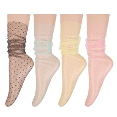 PRICES MAY VARY. 【Material】: Our sheer mesh slouch socks are made of polyester and nylon, lightweight and breathable, soft touch feeling, comfortable to wear, thin and easy for air ventilation, making you feel cool, and giving you a good wearing experience. 【Features】: Our sheer socks are decorated with delicate dots pattern and come in a variety of colors，make you look beautiful and elegant. Different colors can enrich your daily life. Ultra thin mesh fishnet hallow out slouch socks make you lo Ballerina Socks, Girly Socks, Tulle Socks, Socks Lace, Slouch Socks, Mesh Socks, Sheer Socks, Air Ventilation, Lace Socks