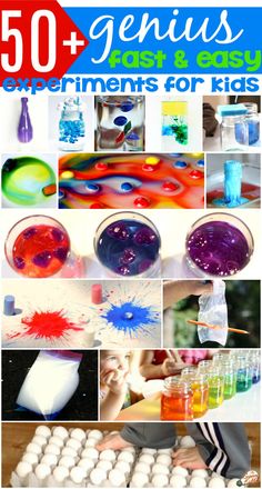 50 genius science experiments for kids that are fun and easy to do with the kids