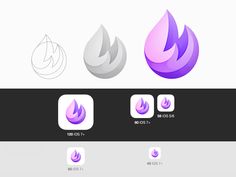 the logo design for an appliance that is designed to look like fire and water