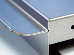 a close up view of a metal surface