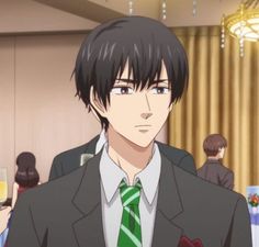 an anime man in a suit and tie