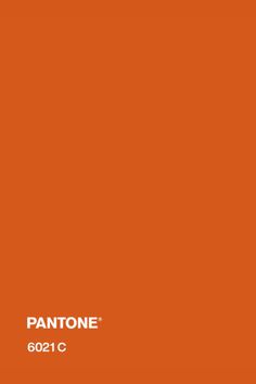 an orange pantone color is shown in this image, with the words pantone on it