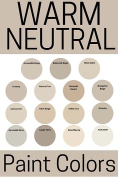 the color scheme for warm neutral paint colors