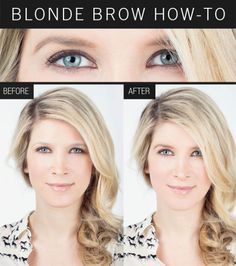 Eyebrow Makeup For Blonde Girls - How to Fill in Blonde Eyebrows Natural Makeup For Blondes, Blonde Hair Makeup, Threading Eyebrows, Best Eyebrow Products